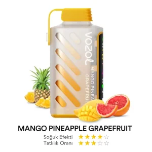 Vozol 20000 Puff Gear Power Mango Ananas ve Greyfurt